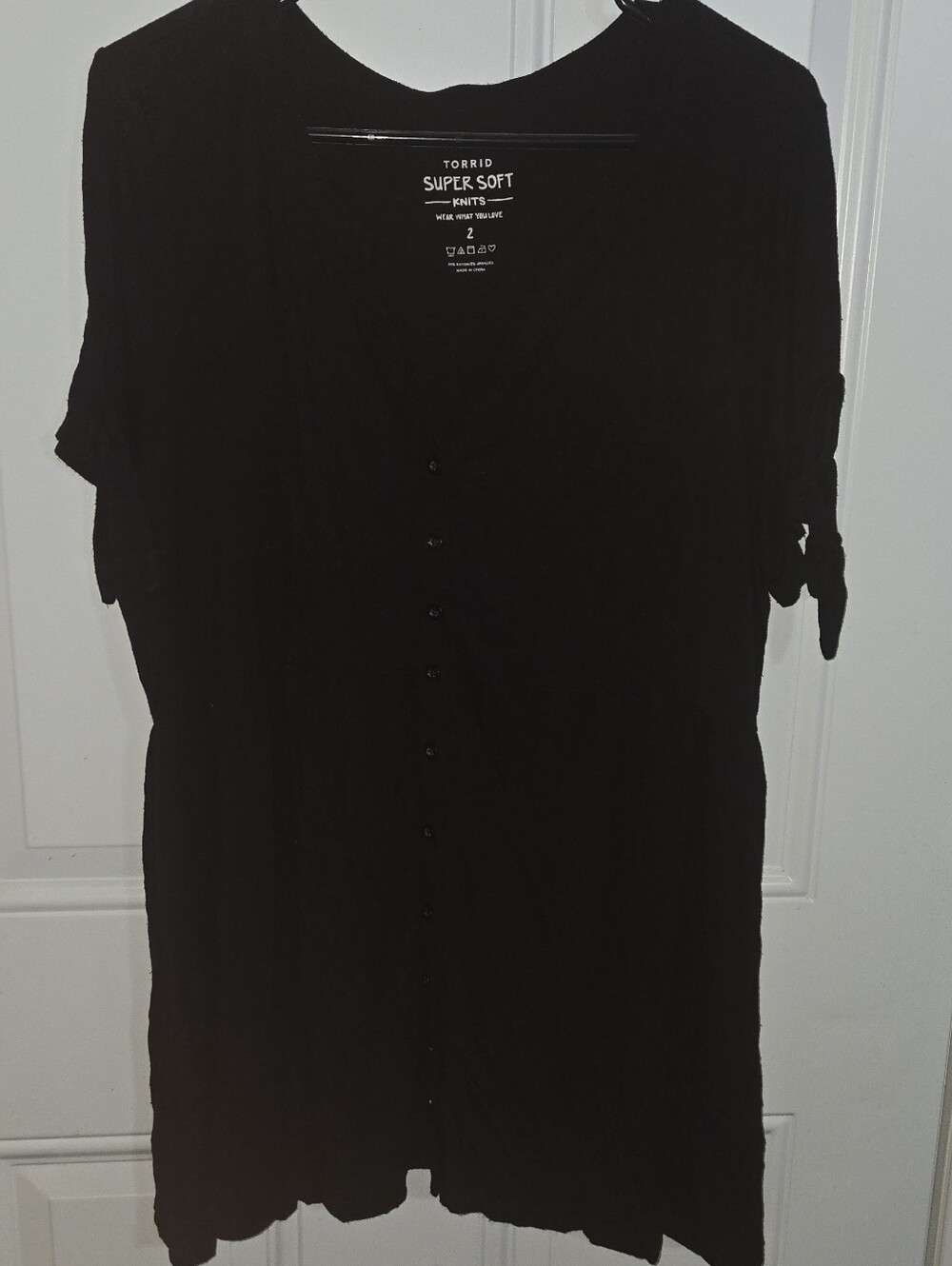 Torrid Black Super Soft Knits Women's Top SIZE 2